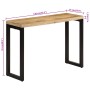 Solid rough mango wood console table 110x35x76 cm by vidaXL, Side tables - Ref: Foro24-353909, Price: 177,00 €, Discount: %