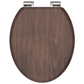 SCHÜTTE Toilet seat with soft close DARK WOOD MDF by SCHÜTTE, Toilet and bidet seats - Ref: Foro24-435087, Price: 63,19 €, Di...