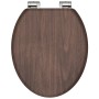 SCHÜTTE Asiento de inodoro con cierre suave DARK WOOD MDF de SCHÜTTE, Asientos de inodoros y bidés - Ref: Foro24-435087, Prec...