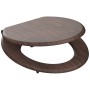 SCHÜTTE Asiento de inodoro con cierre suave DARK WOOD MDF de SCHÜTTE, Asientos de inodoros y bidés - Ref: Foro24-435087, Prec...