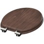 SCHÜTTE Asiento de inodoro con cierre suave DARK WOOD MDF de SCHÜTTE, Asientos de inodoros y bidés - Ref: Foro24-435087, Prec...