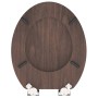 SCHÜTTE Asiento de inodoro con cierre suave DARK WOOD MDF de SCHÜTTE, Asientos de inodoros y bidés - Ref: Foro24-435087, Prec...