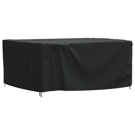 Cubierta muebles de jardín negro impermeable 420D 180x140x90 cm de vidaXL, Fundas para muebles de jardín - Ref: Foro24-364807...