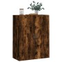 Armario de pared madera ingeniería roble ahumado 69,5x34x90 cm de vidaXL, Aparadores - Ref: Foro24-834983, Precio: 81,71 €, D...