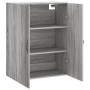 Sonoma gray engineered wood wall cabinet 69.5x34x90 cm by vidaXL, Sideboards - Ref: Foro24-834984, Price: 73,48 €, Discount: %