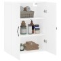 Weißer Wandschrank aus Holzwerkstoff, 69,5 x 34 x 90 cm von vidaXL, Sideboards - Ref: Foro24-834978, Preis: 79,63 €, Rabatt: %