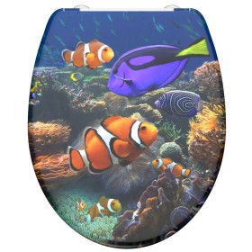 SCHÜTTE Duroplast toilet seat with soft close SEA LIFE print by SCHÜTTE, Toilet and bidet seats - Ref: Foro24-435105, Price: ...