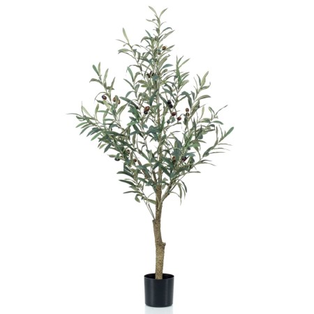 Emerald artificial olive tree in plastic pot 115 cm by Emerald, artificial flora - Ref: Foro24-435922, Price: 104,88 €, Disco...