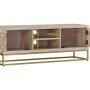 TV cabinet solid bleached mango wood 110x30x40 cm by vidaXL, TV Furniture - Ref: Foro24-353911, Price: 249,42 €, Discount: %