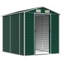 Green galvanized steel garden shed 191x215x198 cm by vidaXL, Sheds - Ref: Foro24-3188232, Price: 471,54 €, Discount: %