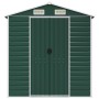 Green galvanized steel garden shed 191x215x198 cm by vidaXL, Sheds - Ref: Foro24-3188232, Price: 471,54 €, Discount: %