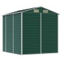 Green galvanized steel garden shed 191x215x198 cm by vidaXL, Sheds - Ref: Foro24-3188232, Price: 471,54 €, Discount: %