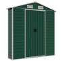 Green galvanized steel garden shed 191x215x198 cm by vidaXL, Sheds - Ref: Foro24-3188232, Price: 471,54 €, Discount: %