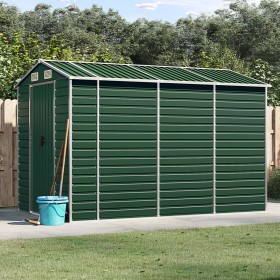 Cobertizo de jardín acero galvanizado verde 191x300x198 cm de vidaXL, Cobertizos - Ref: Foro24-3188233, Precio: 565,47 €, Des...