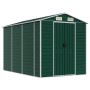 Cobertizo de jardín acero galvanizado verde 191x300x198 cm de vidaXL, Cobertizos - Ref: Foro24-3188233, Precio: 590,37 €, Des...