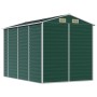 Green galvanized steel garden shed 191x300x198 cm by vidaXL, Sheds - Ref: Foro24-3188233, Price: 578,83 €, Discount: %