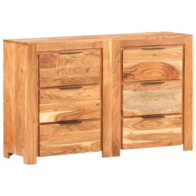 Cajonera de madera maciza de acacia 118x33x75 cm de vidaXL, Aparadores - Ref: Foro24-3056729, Precio: 373,99 €, Descuento: %