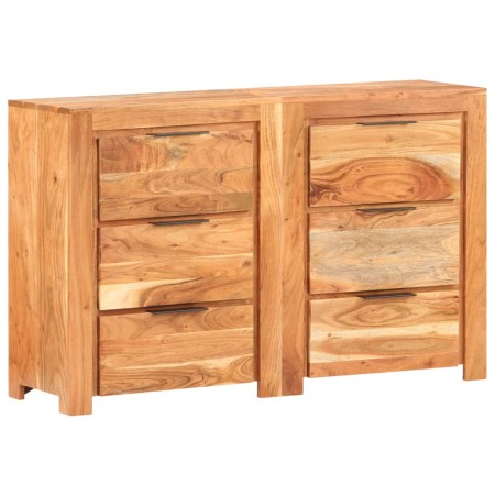 Solid acacia wood chest of drawers 118x33x75 cm by vidaXL, Sideboards - Ref: Foro24-3056729, Price: 373,99 €, Discount: %