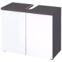 Germania Armario de lavabo para baño GW-Pescara blanco y grafito de Germania, Muebles de baño - Ref: Foro24-436470, Precio: 1...