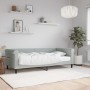 Sofá cama con colchón terciopelo gris claro 90x190 cm de vidaXL, Camas y somieres - Ref: Foro24-3197760, Precio: 335,94 €, De...