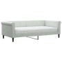 Sofá cama con colchón terciopelo gris claro 90x190 cm de vidaXL, Camas y somieres - Ref: Foro24-3197760, Precio: 335,94 €, De...