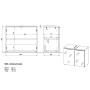 Germania Armario de lavabo para baño GW-Pescara blanco y grafito de Germania, Muebles de baño - Ref: Foro24-436470, Precio: 1...