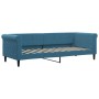 Sofa bed with blue velvet mattress 80x200 cm by vidaXL, Beds and slatted bases - Ref: Foro24-3197739, Price: 326,99 €, Discou...