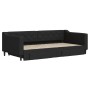 Trundle sofa bed with drawers black fabric 100x200 cm by vidaXL, Beds and slatted bases - Ref: Foro24-3197469, Price: 357,72 ...