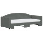 Sofá cama nido con colchón tela gris oscuro 90x190 cm de vidaXL, Camas y somieres - Ref: Foro24-3197217, Precio: 445,52 €, De...