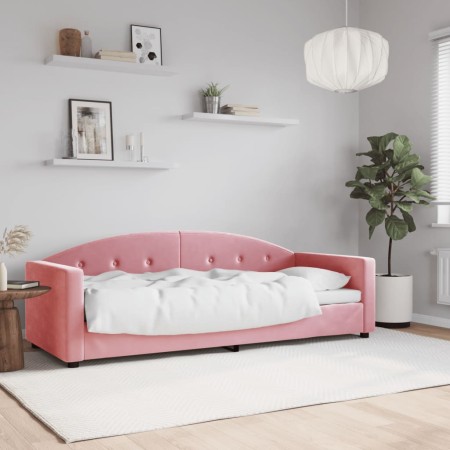 Sofá cama terciopelo rosa 80x200 cm de vidaXL, Camas y somieres - Ref: Foro24-354132, Precio: 210,32 €, Descuento: %