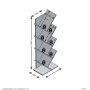 Weißes, geometrisches Standregal FMD von FMD, Bücherregale und Regale - Ref: Foro24-436998, Preis: 110,63 €, Rabatt: %