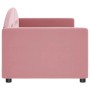 Sofá cama terciopelo rosa 80x200 cm de vidaXL, Camas y somieres - Ref: Foro24-354132, Precio: 210,32 €, Descuento: %