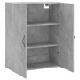 Armario de pared madera ingeniería gris hormigón 69,5x34x90 cm de vidaXL, Aparadores - Ref: Foro24-834982, Precio: 82,89 €, D...