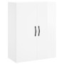 Glossy white engineered wood wall cabinet 69.5x34x90 cm by vidaXL, Sideboards - Ref: Foro24-834980, Price: 89,32 €, Discount: %