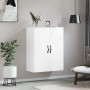 Glossy white engineered wood wall cabinet 69.5x34x90 cm by vidaXL, Sideboards - Ref: Foro24-834980, Price: 89,32 €, Discount: %