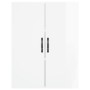 Glossy white engineered wood wall cabinet 69.5x34x90 cm by vidaXL, Sideboards - Ref: Foro24-834980, Price: 89,32 €, Discount: %