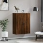 Brown oak engineered wood wall cabinet 69.5x34x90 cm by vidaXL, Sideboards - Ref: Foro24-834985, Price: 77,75 €, Discount: %