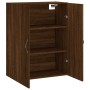 Brown oak engineered wood wall cabinet 69.5x34x90 cm by vidaXL, Sideboards - Ref: Foro24-834985, Price: 77,75 €, Discount: %