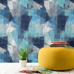 DUTCH WALLCOVERINGS Blue Perspectives wallpaper by DUTCH WALLCOVERINGS, Painted paper - Ref: Foro24-437439, Price: 33,99 €, D...