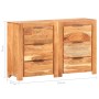 Cajonera de madera maciza de acacia 118x33x75 cm de vidaXL, Aparadores - Ref: Foro24-3056729, Precio: 373,77 €, Descuento: %