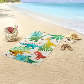 Good Morning Multicolor DINOS beach towel 75x150 cm by Good Morning, Beach towels - Ref: Foro24-437538, Price: 18,99 €, Disco...