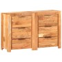 Cajonera de madera maciza de acacia 118x33x75 cm de vidaXL, Aparadores - Ref: Foro24-3056729, Precio: 373,77 €, Descuento: %