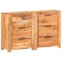 Solid acacia wood chest of drawers 118x33x75 cm by vidaXL, Sideboards - Ref: Foro24-3056729, Price: 373,99 €, Discount: %