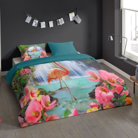 Pure FLAMINGO -Bettbezug 140x200/220 cm von Pure, Bettbezüge - Ref: Foro24-438263, Preis: 32,99 €, Rabatt: %