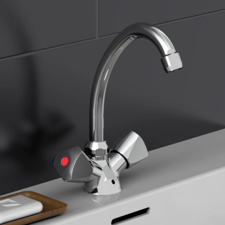 SCHÜTTE Two-handle basin mixer tap SAVINO chrome by SCHÜTTE, Faucets - Ref: Foro24-438687, Price: 47,00 €, Discount: %