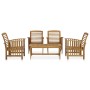 Garden furniture set 5 pieces solid acacia wood by vidaXL, Garden sets - Ref: Foro24-3057974, Price: 379,99 €, Discount: %