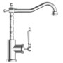 SCHÜTTE Sink mixer tap with high spout OLD STYLE chrome by SCHÜTTE, Faucets - Ref: Foro24-438725, Price: 126,48 €, Discount: %