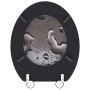 SCHÜTTE Toilet seat GRAY STEEL MDF by SCHÜTTE, Toilet and bidet seats - Ref: Foro24-438734, Price: 52,02 €, Discount: %