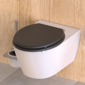 SCHÜTTE WC-Sitz mit Absenkautomatik SPIRIT ATHRAZIT mattgrau von SCHÜTTE, Toiletten- und Bidetsitze - Ref: Foro24-438738, Pre...