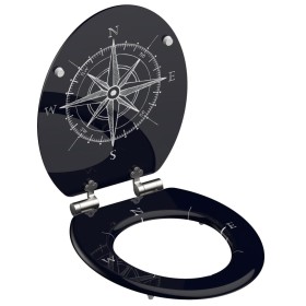 SCHÜTTE COMPASS soft close toilet seat by SCHÜTTE, Toilet and bidet seats - Ref: Foro24-438748, Price: 69,99 €, Discount: %